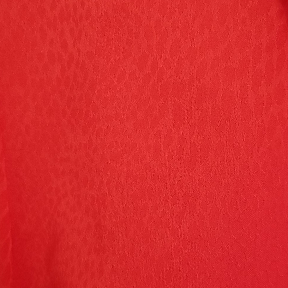 Bright Red/Orangey Ann Taylor Buttoned-Down Blouse - Women Sz 4 - Picture 2 of 10